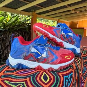 3 FOR $15 DEAL / Sonic the Hedgehog Light-Up Sneakers Size 10 Kids - PVBUNDLE‎